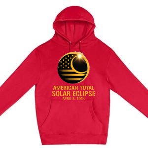 American Total Solar Eclipse April 8 2024 Totality Astronomy Premium Pullover Hoodie