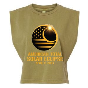 American Total Solar Eclipse April 8 2024 Totality Astronomy Garment-Dyed Women's Muscle Tee