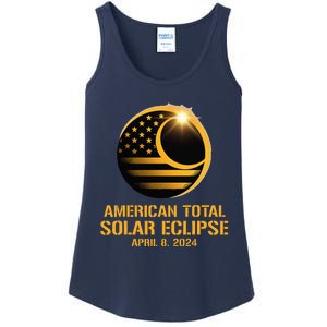 American Total Solar Eclipse April 8 2024 Totality Astronomy Ladies Essential Tank