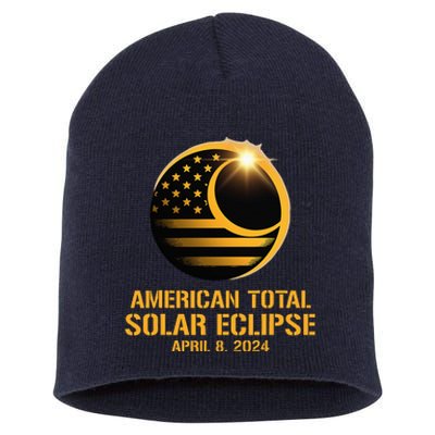 American Total Solar Eclipse April 8 2024 Totality Astronomy Short Acrylic Beanie