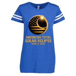 American Total Solar Eclipse April 8 2024 Totality Astronomy Enza Ladies Jersey Football T-Shirt