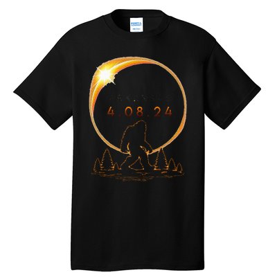 Arkansas Total Solar Eclipse 2024 Bigfoot Solar Eclipse Tall T-Shirt