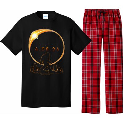 Arkansas Total Solar Eclipse 2024 Bigfoot Solar Eclipse Pajama Set