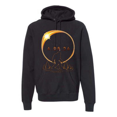 Arkansas Total Solar Eclipse 2024 Bigfoot Solar Eclipse Premium Hoodie