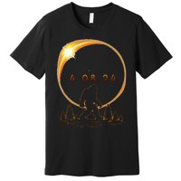 Arkansas Total Solar Eclipse 2024 Bigfoot Solar Eclipse Premium T-Shirt