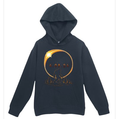 Arkansas Total Solar Eclipse 2024 Bigfoot Solar Eclipse Urban Pullover Hoodie