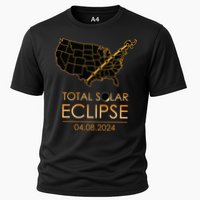 America Total Solar Eclipse April 8 2024 Usa Map Totality Performance Shirt