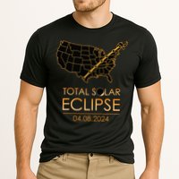 America Total Solar Eclipse April 8 2024 Usa Map Totality Performance Shirt