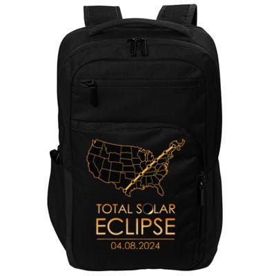 America Total Solar Eclipse April 8 2024 Usa Map Totality Impact Tech Backpack