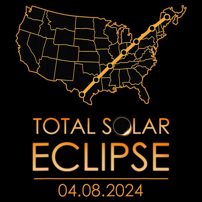 America Total Solar Eclipse April 8 2024 Usa Map Totality Toddler T-Shirt