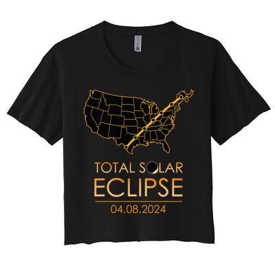 America Total Solar Eclipse April 8 2024 Usa Map Totality Crop Top