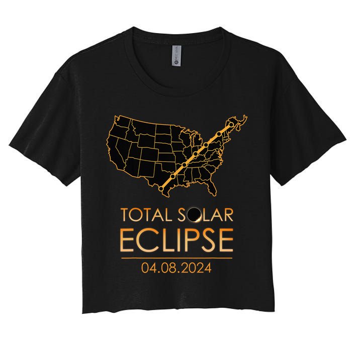 America Total Solar Eclipse April 8 2024 Usa Map Totality Crop Top