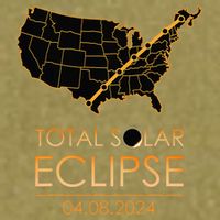 America Total Solar Eclipse April 8 2024 Usa Map Totality Garment-Dyed Women's Muscle Tee