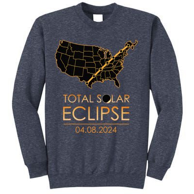 America Total Solar Eclipse April 8 2024 Usa Map Totality Sweatshirt