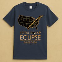 America Total Solar Eclipse April 8 2024 Usa Map Totality T-Shirt