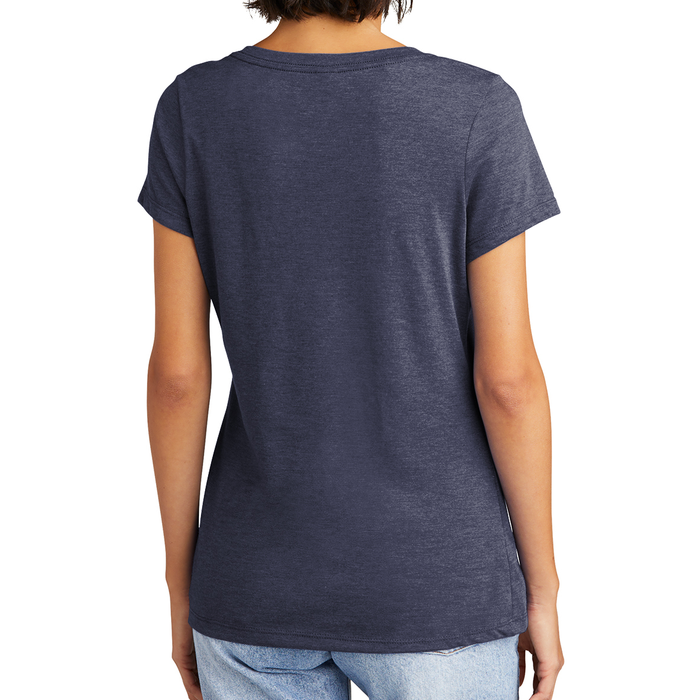 America Total Solar Eclipse April 8 2024 Usa Map Totality Women's V-Neck T-Shirt