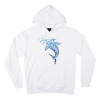 Artistic Tribal Shark Hawaiian Polynesian Tattoo Vacation Hoodie