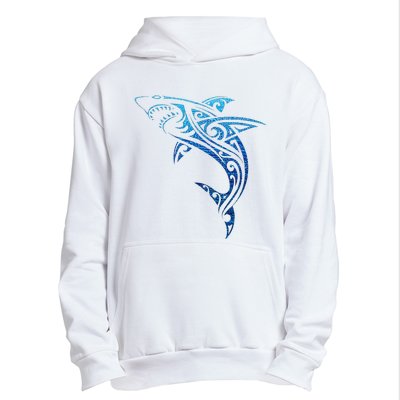 Artistic Tribal Shark Hawaiian Polynesian Tattoo Vacation Urban Pullover Hoodie