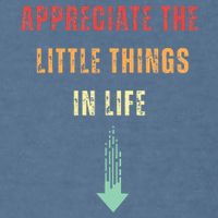 Appreciate The Small Things In Life Funny Arrow Sarcasm Pun Garment-Dyed Sweatshirt