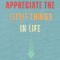 Appreciate The Small Things In Life Funny Arrow Sarcasm Pun Sueded Cloud Jersey T-Shirt