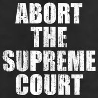 ABORT THE SUPREME COURT Adult Drive Performance Visor
