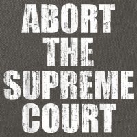 ABORT THE SUPREME COURT Cotton Canvas Backpack