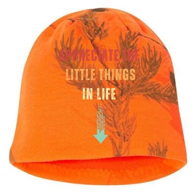 Appreciate The Small Things In Life Funny Kati - Camo Knit Beanie