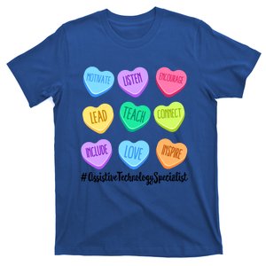 Assistive Technology Specialist Valentine's Day Pastel Heart Gift T-Shirt