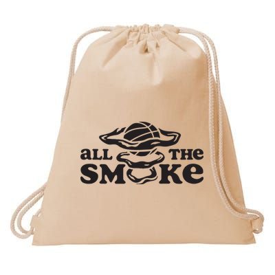 All The Smoke Drawstring Bag