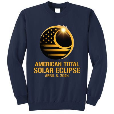 American Total Solar Eclipse April 8 2024 Totality Astronomy Tall Sweatshirt