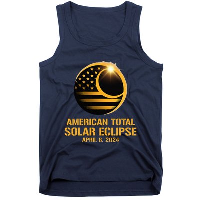 American Total Solar Eclipse April 8 2024 Totality Astronomy Tank Top