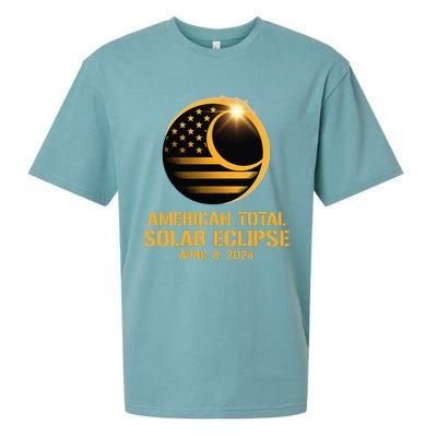 American Total Solar Eclipse April 8 2024 Totality Astronomy Sueded Cloud Jersey T-Shirt