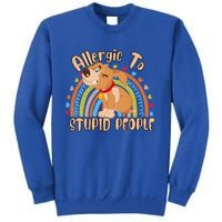 Allergic To Stupid People Funny Sayings Graphic Cute Gift Sweatshirt