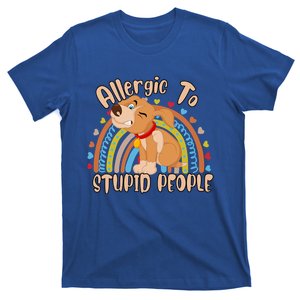 Allergic To Stupid People Funny Sayings Graphic Cute Gift T-Shirt