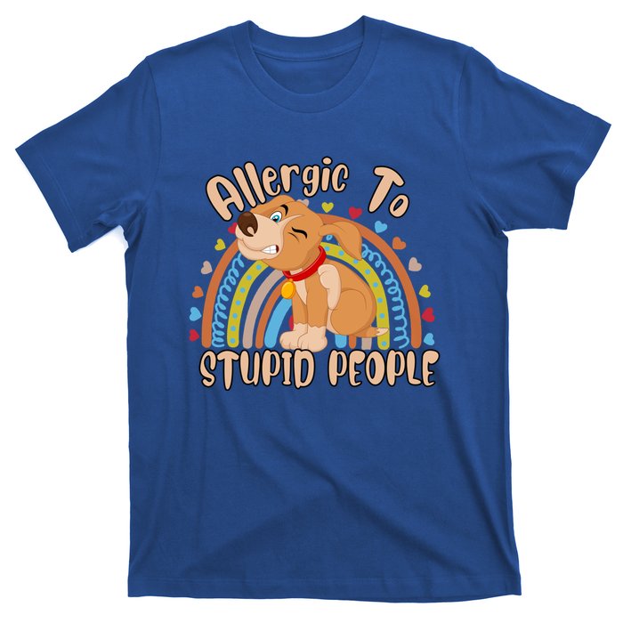 Allergic To Stupid People Funny Sayings Graphic Cute Gift T-Shirt