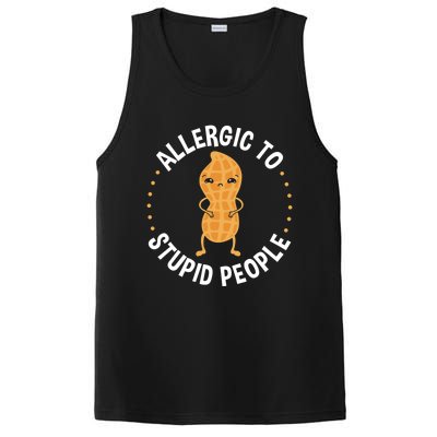 Allergic To Stupid People Peanut Allergy Cute Gift PosiCharge Competitor Tank