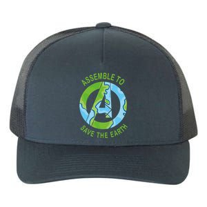 Assemble To Save The Earth Happy Earth Day Gift Yupoong Adult 5-Panel Trucker Hat