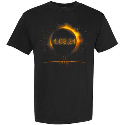 America Totality Spring 4.08.24 Total Solar Eclipse 2024 Garment-Dyed Heavyweight T-Shirt