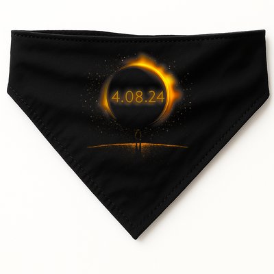 America Totality Spring 4.08.24 Total Solar Eclipse 2024 USA-Made Doggie Bandana