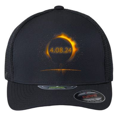 America Totality Spring 4.08.24 Total Solar Eclipse 2024 Flexfit Unipanel Trucker Cap