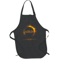 America Totality Spring 4.08.24 Total Solar Eclipse 2024 Full-Length Apron With Pockets