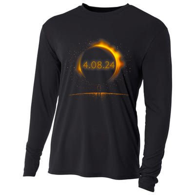 America Totality Spring 4.08.24 Total Solar Eclipse 2024 Cooling Performance Long Sleeve Crew