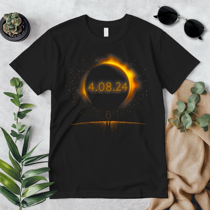 America Totality Spring 4.08.24 Total Solar Eclipse 2024 Premium T-Shirt