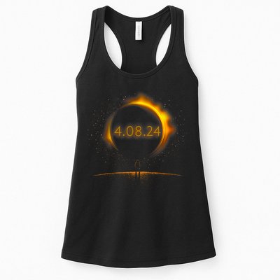 America Totality Spring 4.08.24 Total Solar Eclipse 2024 Womens Tank Top