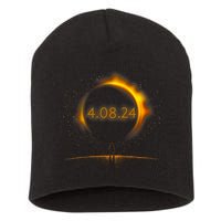 America Totality Spring 4.08.24 Total Solar Eclipse 2024 Short Acrylic Beanie