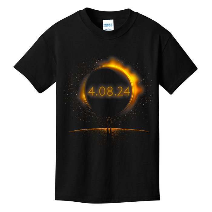 America Totality Spring 4.08.24 Total Solar Eclipse 2024 Kids T-Shirt