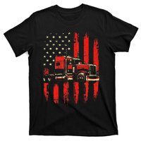 American Trucker Semi Truck Driver Trucking Big Rig T-Shirt