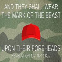 And They Shall Wear The Mark Of The Beast Revelation Legacy Tie Dye Trucker Hat
