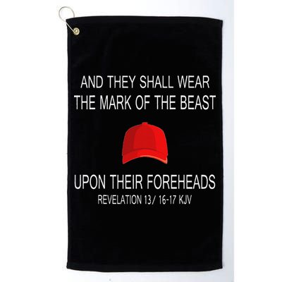 And They Shall Wear The Mark Of The Beast Revelation Golf Towel