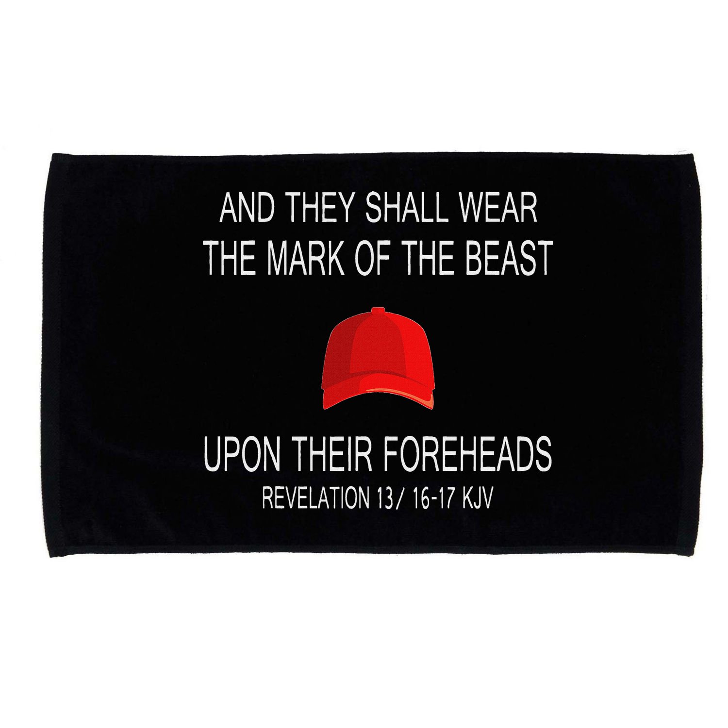 And They Shall Wear The Mark Of The Beast Revelation Microfiber Hand Towel